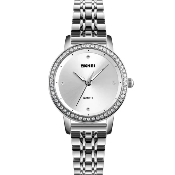 Skmei 1311-CH-WHT Metal Band Women Watch