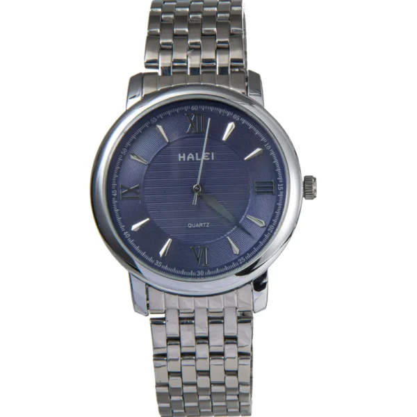 Halei 550M-CH-BLU Metal Band Men Watch