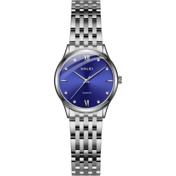 Halei 551L-CH-BLU Metal Band Women Watch