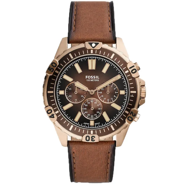 Fossil FS-5867 Garrett Leather Band Men Watch