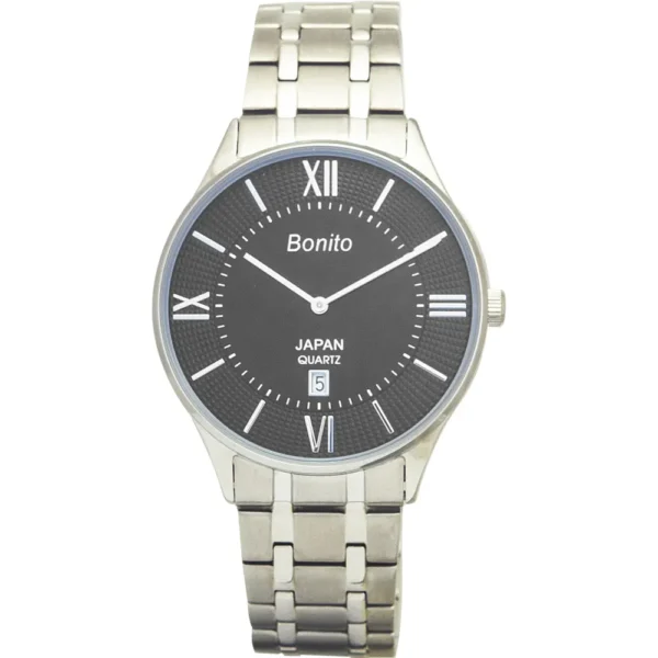 Bonito K-5134-ST-BLK Metal Band Men Watch