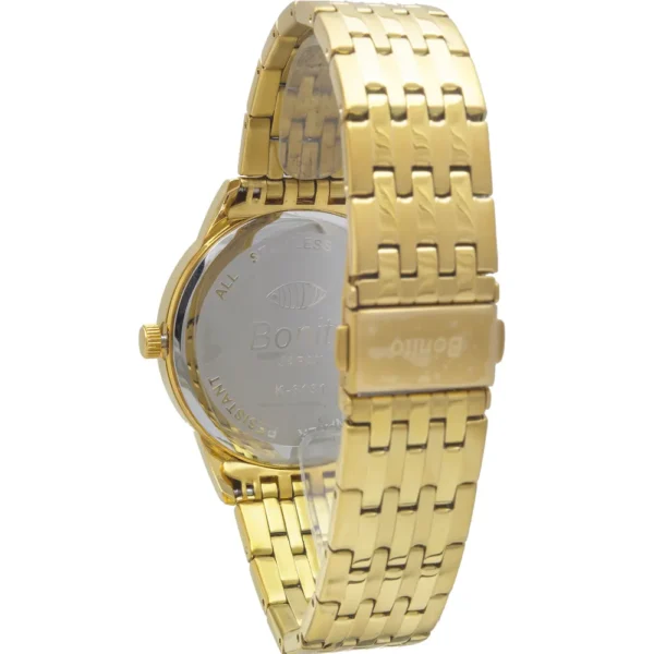 Bonito K-6131-GLD Metal Band Men Watch - Image 2