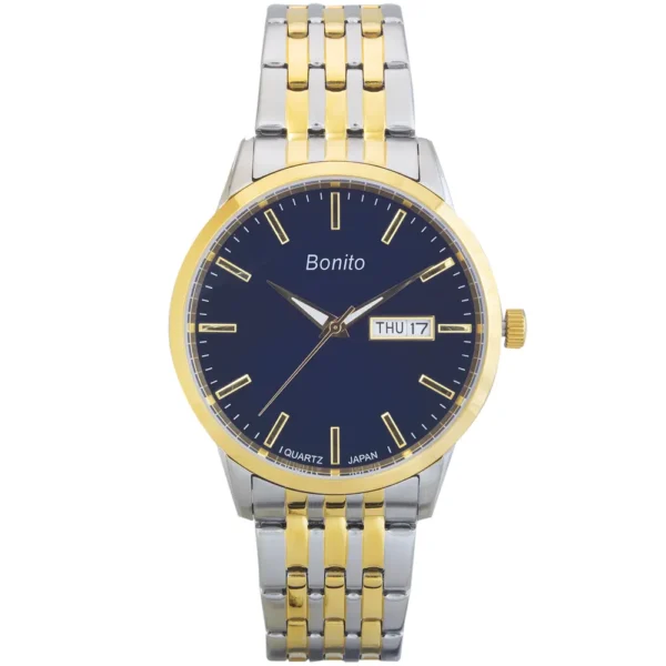 Bonito K-6131-TT-BLU Metal Band Men Watch