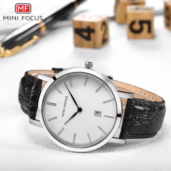 Mini Focus MF0108G-01 Leather Strap Men Watch - Image 3