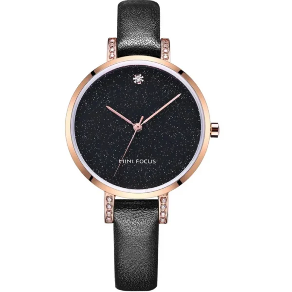 Mini Focus MF0159L-02 Leather Band Women Watch