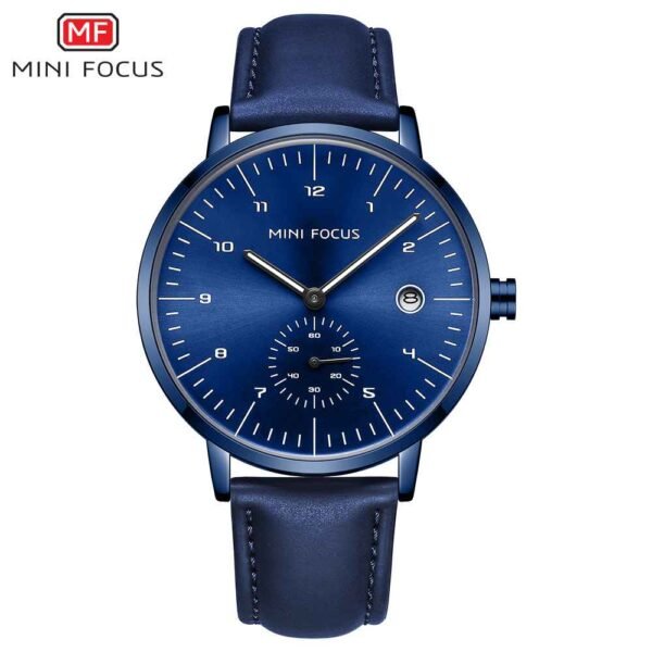 Mini Focus MF0303G-07 Leather Strap Men Watch