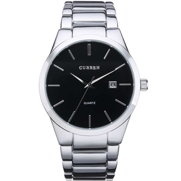 Curren 8106-CH-BLK Metal Band Men Watch