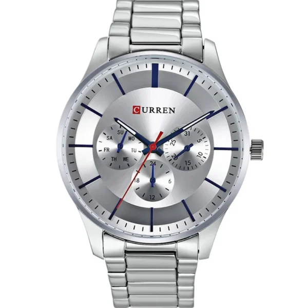 Curren 8282-CH-WHT Metal Band Men Watch