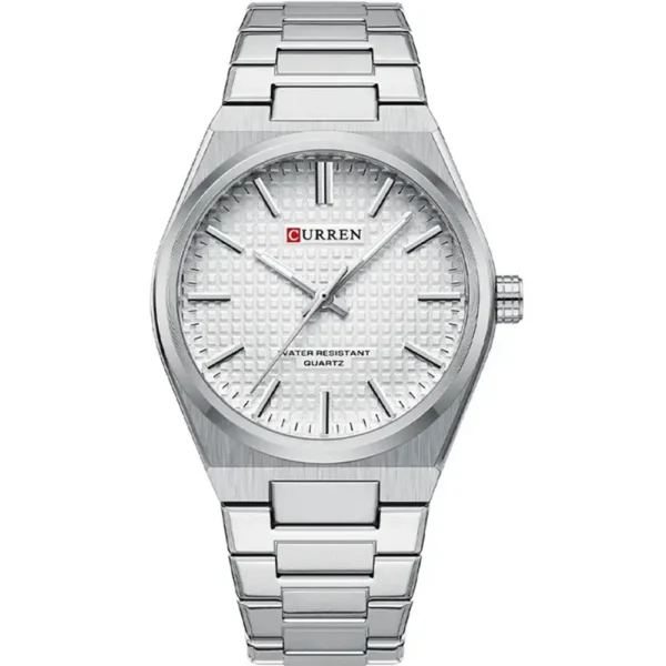 Curren 8439-CH-WHT Metal Band Men Watch