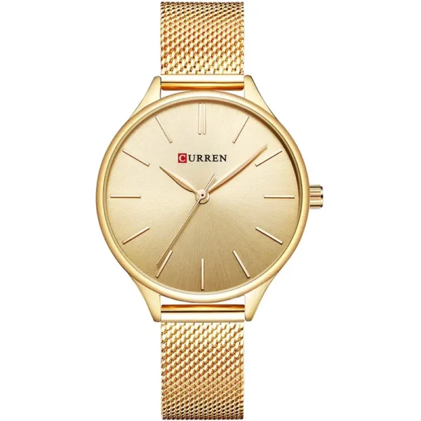 Curren 9024-GLD Mesh Band Women Watch