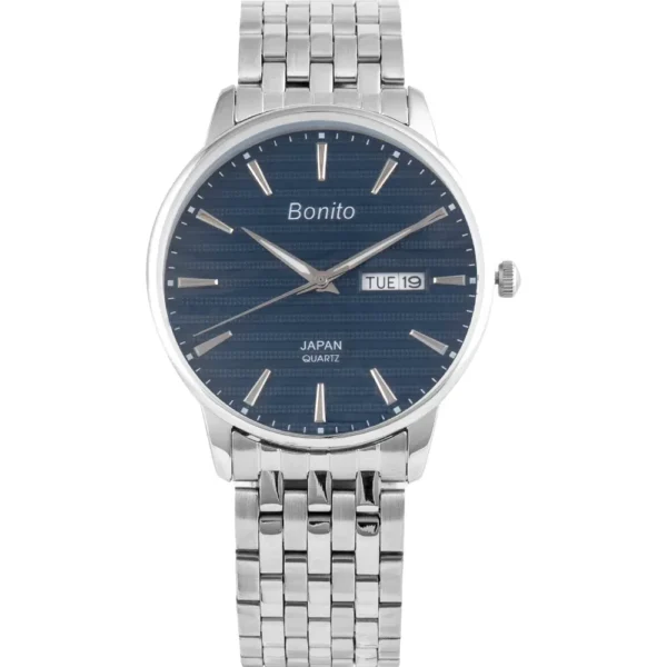 Bonito K-6134-CH-BLU Metal Band Men Watch